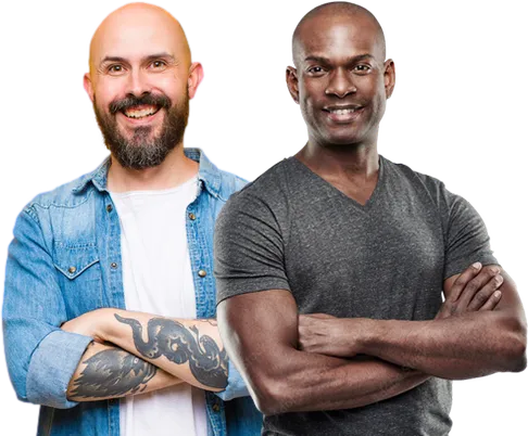 Confident men with SMP results